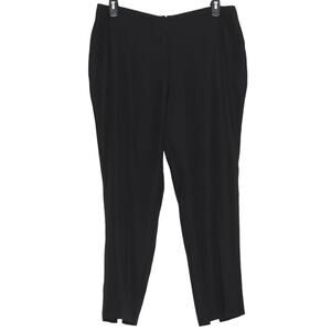Joseph Ribkoff Womens Dress Pants Minimalist Timeless Front Zip Black Size 16 HA
